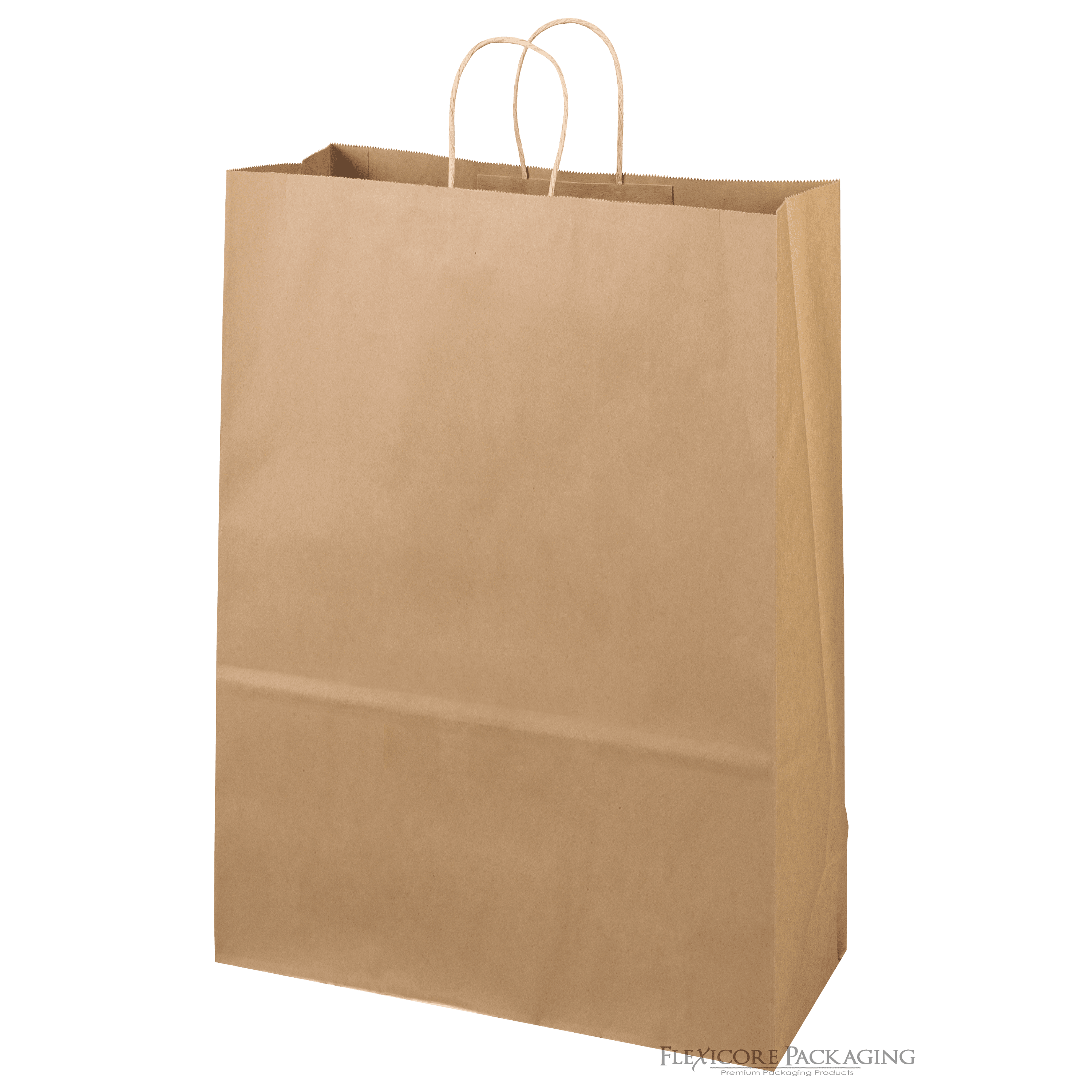 Duro SHOP13-50PK 50 Paper Retail Shopping Bags Kraft with Rope Handles