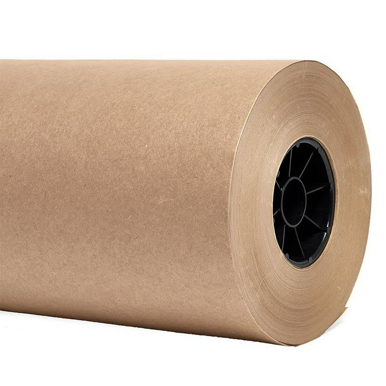 Fiesta Wraps Brown Kraft Paper Roll 17.5 in x 1320 in (110 ft) Made in The USA - Brown Paper Roll - Brown Wrapping Paper Roll - Brown Craft Paper Roll - Roll of