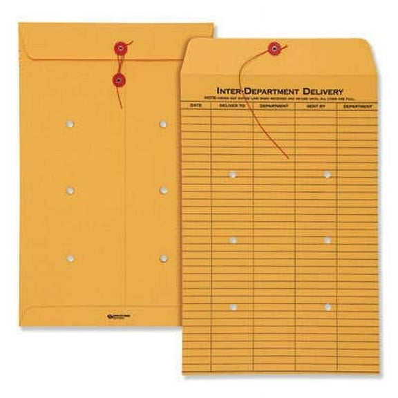 Quality Park Standard Inter-department Envelopes, Kraft, 100 / Box (Quantity)