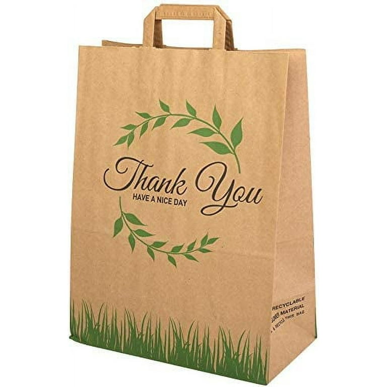 Brown Kraft Thank You Paper Bags 250 Pcs 17