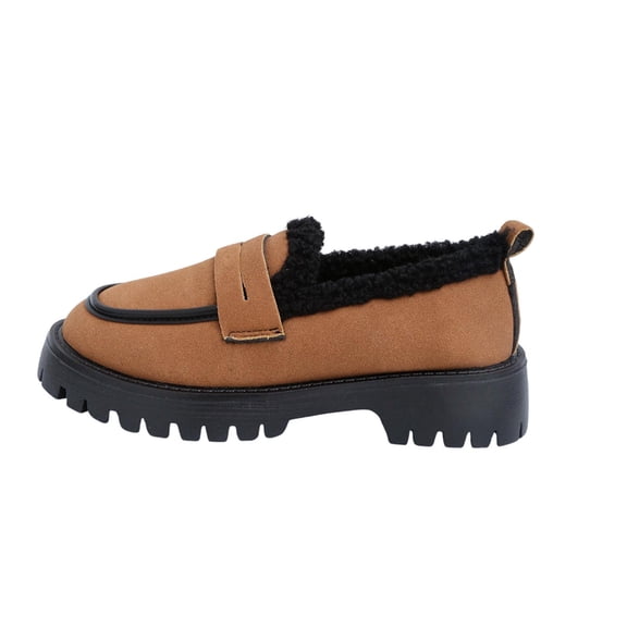 Brown Ladies Middle Heel Boot Easy Walking Shoes With Cushioned Insole For Light Activities And Indoor Wear Ideal For Comfort