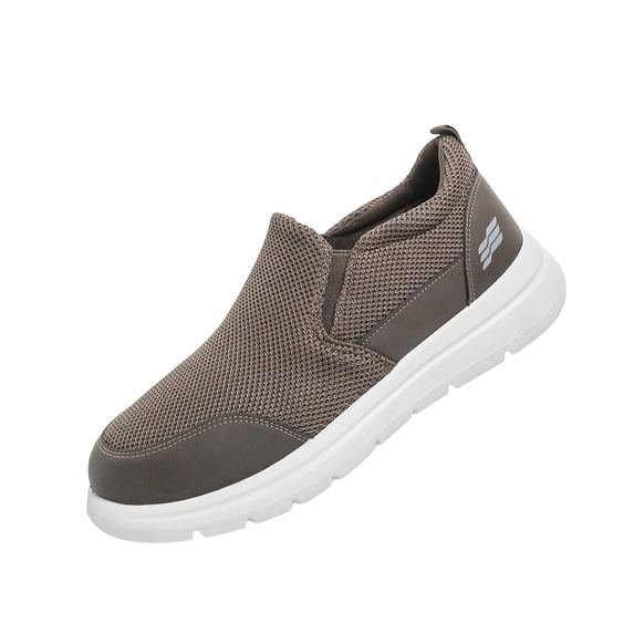Brown Ladies Plus Size Breathable Mesh Shoes Soft Sole Comfortable Versatile For Men