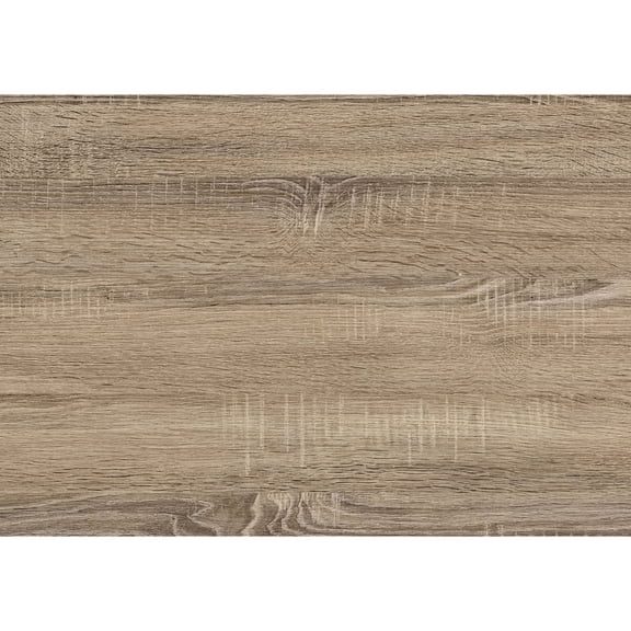 Brown Laminate Computer Desk | Home Office Workspace with Cubbies | Finished on All Sides for Placement