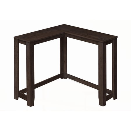Brown Laminate Narrow Corner Accent Table for Living & Bedroom