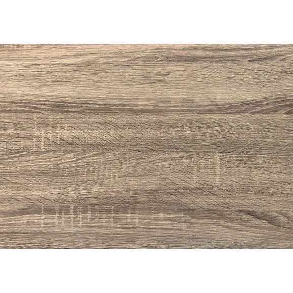 Brown Laminate and Black Metal Computer Desk | Modern Home Office Setup for Work | Smooth Surface for Laptop and Writing