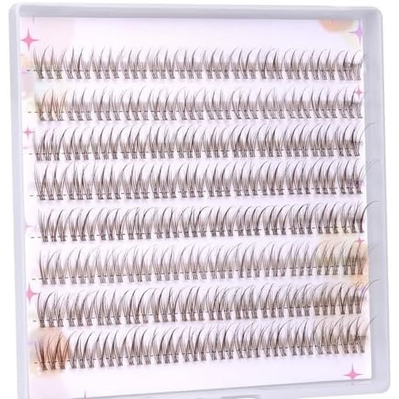 Brown Lash Clusters  Eyelash Clusters Eyelash Extensions 10-12MM DIY Lash Extension 96 count Individual Lashes by