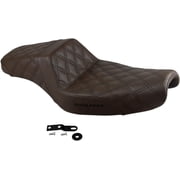 Brown Lattice-Stitched Step Up Seat for use with 3.3 Gallon Tank