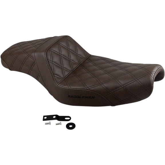 Brown Lattice-Stitched Step Up Seat for use with 3.3 Gallon Tank