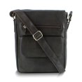 thumbnail image 1 of Brown Leather Cross Body Messenger Bag with Front Organizer Pocket and Adjustable Shoulder Strap, 1 of 1