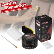 Leather Repair Kit for Scratches & Cracks （Brown）,Instant Restoration & Recoloring Kit for Car Seats, Sofa, Furniture, Vinyl | The Perfect Gift for Car Owners & DIYers