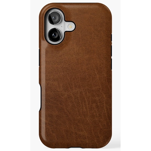 Brown Leather Texture Classic Rugged Design Phone Case for iPhone 11 12 13 14 15 16 17 Pro Max
