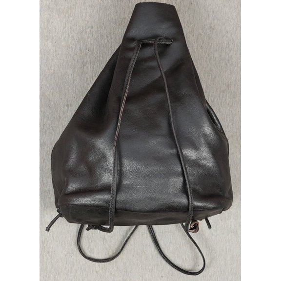 Brown Leather Waist Bag, Adjustable Strap, Multiple Compartments, 22.5 x 31 x 15 cm