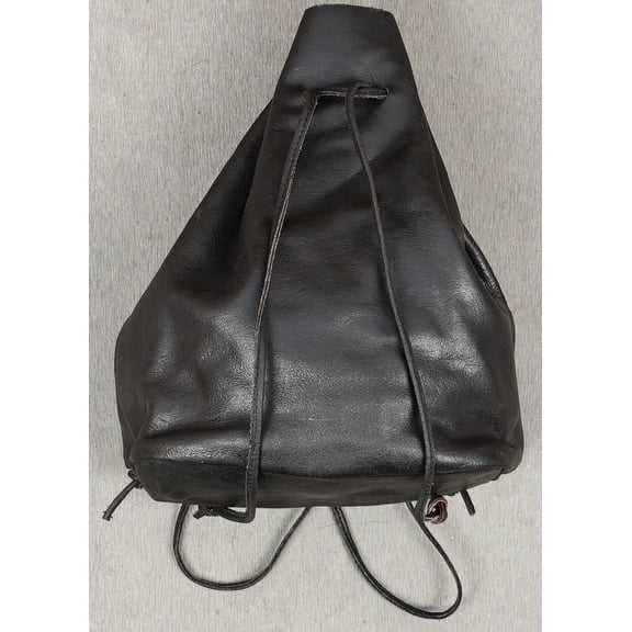 Brown Leather Waist Bag, Adjustable Strap, Multiple Compartments, 22.5 x 31 x 15 cm