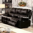 thumbnail image 1 of Brown Leather-like Reclining , 3 With Seat Cushions, Relaxing Recline Feature, Contemporary Design Faux Leather Recliner Cozy Smooth Function, Style, 1 of 2