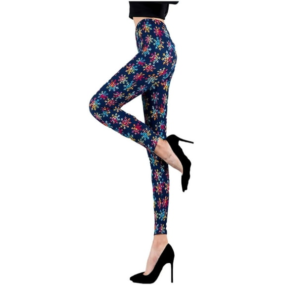 Brown Leggings for Women Lightweight Ultra Soft Elk Reindeer Warm Winter Yoga Pants Thermal Leggings Christmas Gifts for Teens