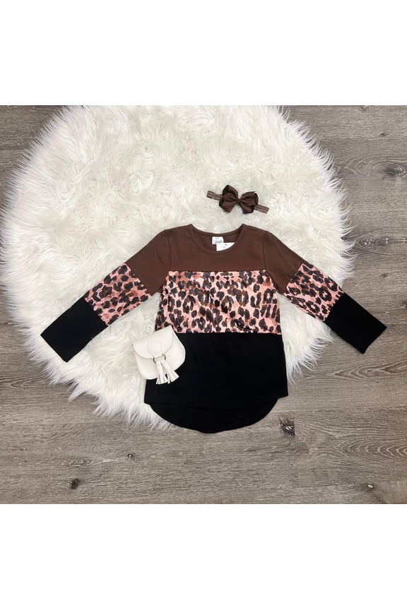 Brown Leopard Long Sleeve