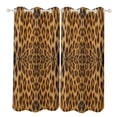 thumbnail image 1 of Brown Leopard Print 2 Panels Blackout Curtains for Bedroom Living Room Drapes Kitchen Room Window Blackout Curtain Grommet, 1 of 6