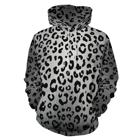 Brown Leopard Print 3D Print Hoodie Men Women Autumn Thin Pullover Sweatshirt Vintage Streetwear Tops