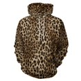thumbnail image 1 of Brown Leopard Print 3D Print Hoodie Men Women Autumn Thin Pullover Sweatshirt Vintage Streetwear Tops, 1 of 6