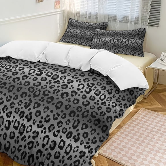 Brown Leopard Print Bedding Set Duvet Cover Couple Bedclothes Pillowcase Customized Home Textiles Bed Set for Twin Size