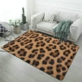 thumbnail image 1 of Brown Leopard Print Carpet Rug for Home Living Room Bedroom Sofa Doormat Decor Area Rug Non-slip Mat, 1 of 6