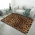 thumbnail image 1 of Brown Leopard Print Carpet Style Living Room Bedroom Rug Modern 3d Entry Door Mats Household, 1 of 7