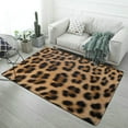 thumbnail image 1 of Brown Leopard Print Carpet Style Living Room Bedroom Rug Modern 3d Entry Door Mats Household, 1 of 8