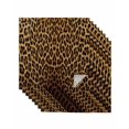 thumbnail image 1 of Brown Leopard Print Cloth Napkins Set of 8 Reusable Dinner Napkins, Classic Abstract Animal Patterned Cocktail Napkin Washable Table Napkins for Wedding/Holiday Party/Baby Shower 20"x20", 1 of 7