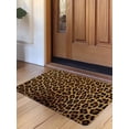 thumbnail image 1 of Brown Leopard Print Door Mat&nbsp;Indoor Outdoor Entrance, Non Slip Rug for Kitchen Bathroom Entryway Rug, Classic Abstract Animal Patterned Washable Doormat Floor Mat for Office 24x36 Inch, 1 of 8