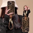 thumbnail image 1 of Brown Leopard Print + Lanyard, Premium Minimalist Leopard Print Phone Case, Compatible with iPhone 17 Pro Max, 17 Pro,17,16 Pro Max, 16,16 Pro,16 Plus,15,15 Pro Max11,12,13,14 Pro Max, 11 Pro,, 1 of 9