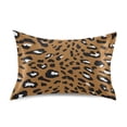 thumbnail image 1 of Brown Leopard Print Pattern Queen Size Satin Pillowcase 30''x20'' Double-Sided Print Soft Wrinkle Resistant, 1 of 9