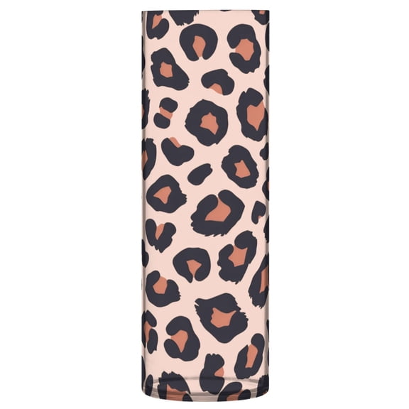 Brown Leopard Print Pattern Vase Flower Vase Clear Unbreakable Plastic Tall Decorative 11.8in