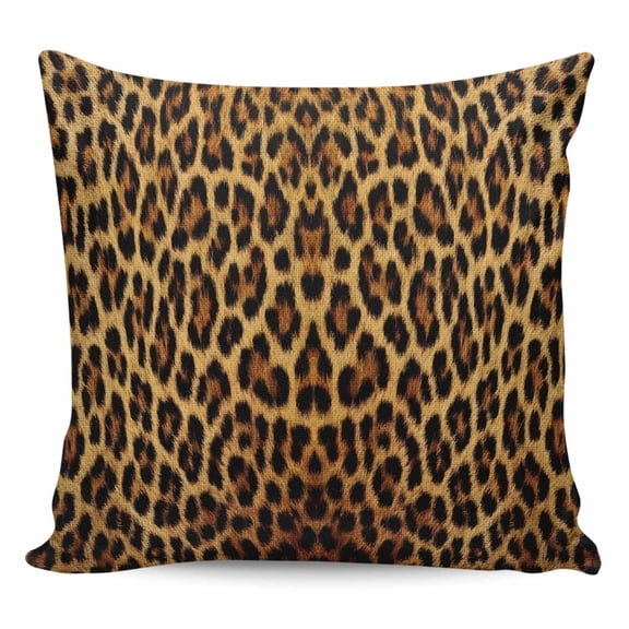 Brown Leopard Print Pillow Covers 26x26 Inch Decorative Throw Pillow Cover, Classic Abstract Animal Patterned Sofa Pillowcases Accent Cushion Case Home Decor Bedroom Living Room