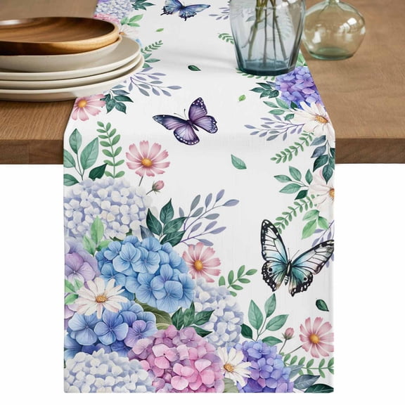 Brown Leopard Print Table Runner 48 Inches, Classic Abstract Animal Patterned Bed Runner Dresser Scarves Tabletop for Indoor Outdoor Parties/Ceremony/Banquet, 13" x 48"