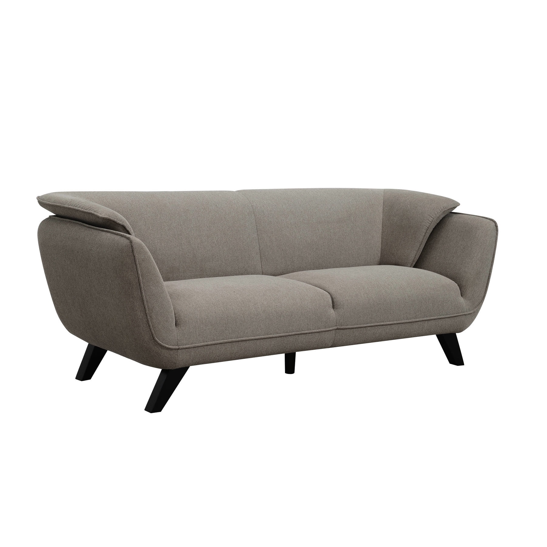 Brown Linen 2-Seater Sofa for Living Area | Pocket Coil for Cozy ...