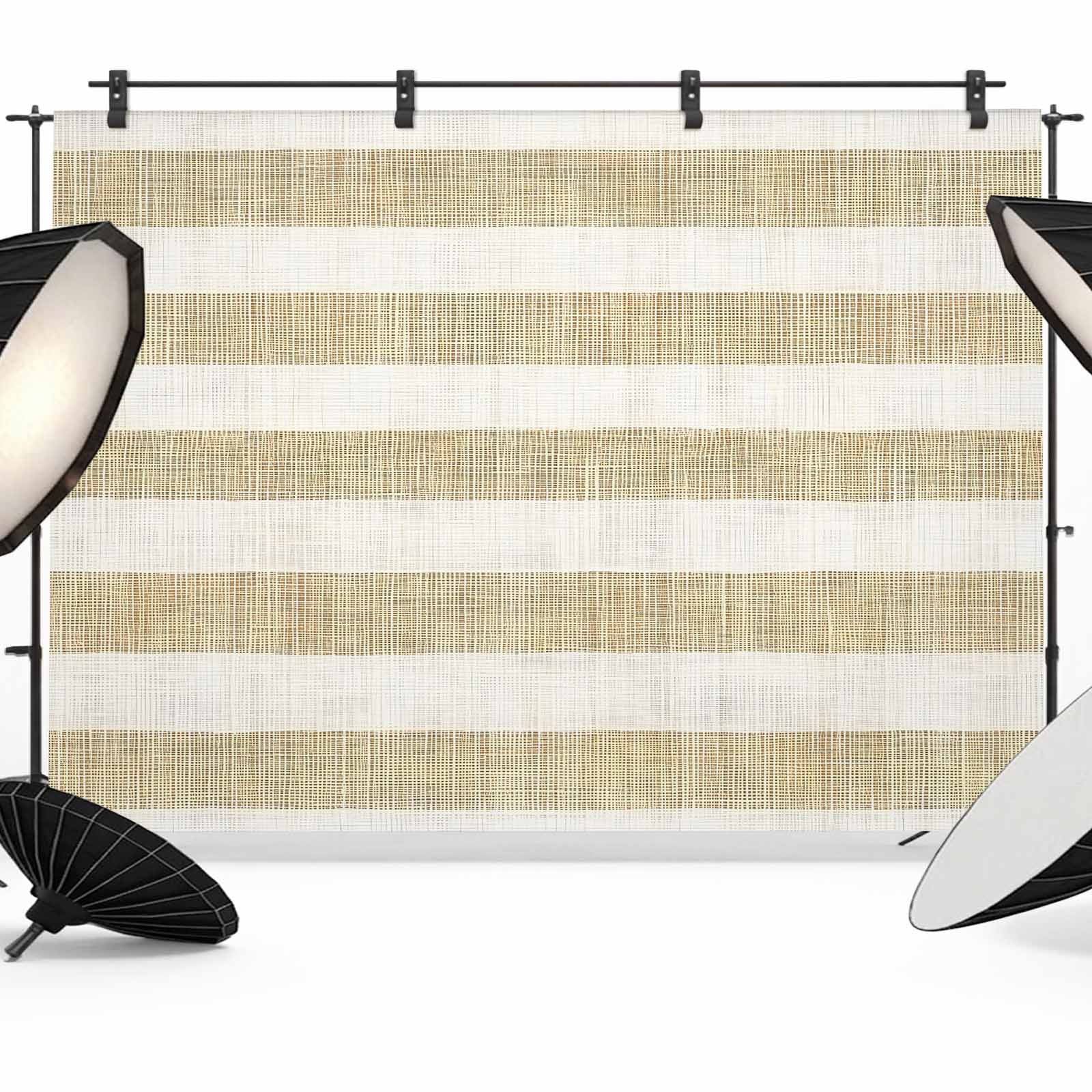 Linene Backdrop Brown Linen Stripes Photography Backdrop 10x8FT, Vintage Country Photo ...