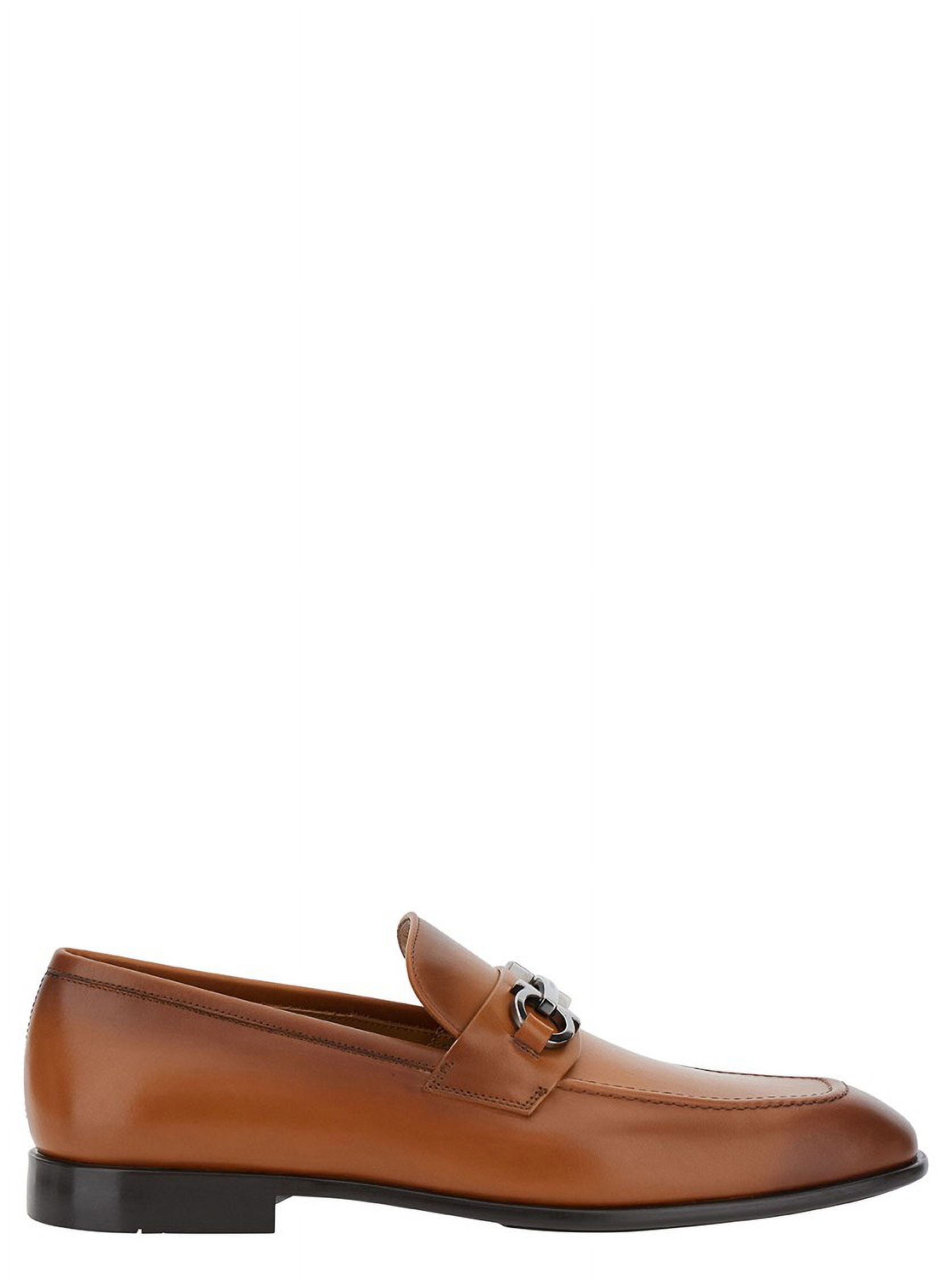 Salvatore Ferragamo Male Brown Loafers With Gancini Detail In Leather Brown Sizes US 3.5 18 Walmart