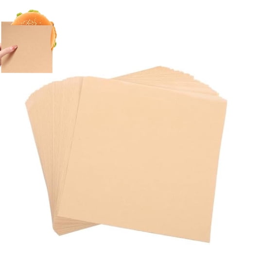 Brown Lunch Paper Containers,Paper Wrappers Sandwich Bags,Durable Snacks Bags,Unbleached Pastry Containers,Cookie Sleeves