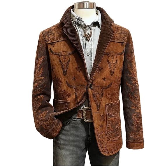 Man Corduroy Blazer Outfit for Man Work Office Formal Prom Party Evening Gowns Dressy Medieval Winter Fall Blazer 2026
