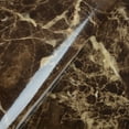thumbnail image 1 of Brown Marble Contact Paper 15.8"x78.8" AbaBoorty Kitchen Countertop Contact Paper for Dinner Table Marble Paper Peel and Stick Wallpaper Removable Self Adhesive Wallpaper for Vanity Counter Top Desk, 1 of 6