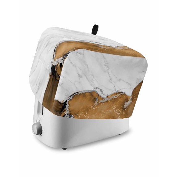 Machine Cover Kitchen Brown Marble Crack Small Toaster Cover 2 Slice, Kitchen Appliance ...