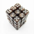 thumbnail image 1 of Brown Marbleized Dice with White Pips D6 12mm (1/2in) Pack of 36 Koplow Games, 1 of 1