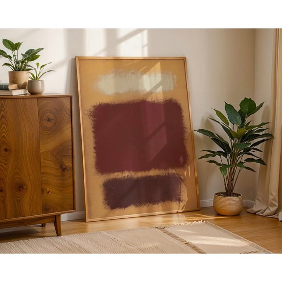 Brown Mark Rothko Wall Art Vintage Color Field Print Abstract Earth Tone Poster Living Room Decor Modern Home Gift Cozy Home Decor