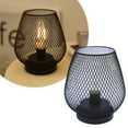 thumbnail image 1 of Brown Metal Cage Cordless Lamps with LED Bulb,Battery Operated Lamp LED Table Lantern,Vintage Decorative Outdoor Lantern Outdoor Table Lamps for Weddings,Parties,Patio,Events for Indoors Shelf Decor, 1 of 7