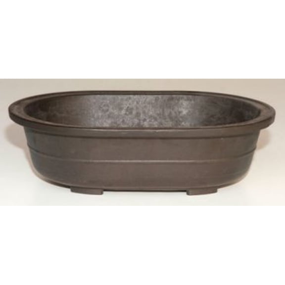 Brown Mica Bonsai Pot - Oval