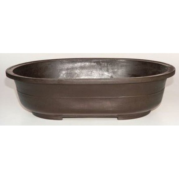 Brown Mica Bonsai Pot - Oval