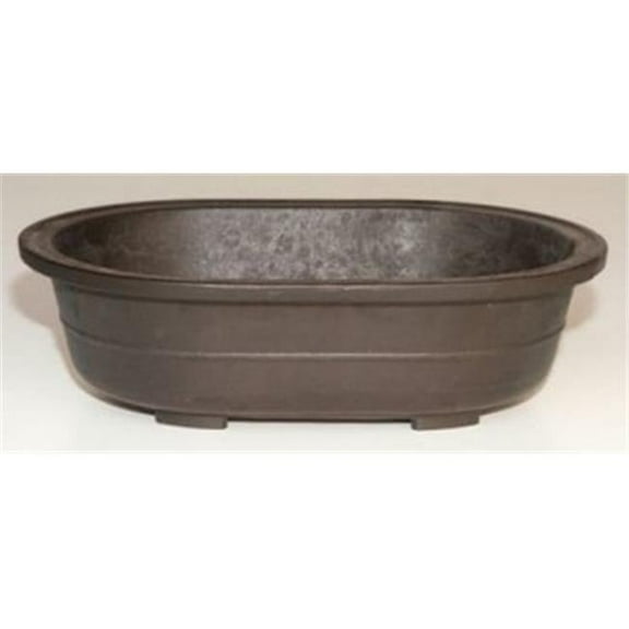 Brown Mica Bonsai Pot - Oval