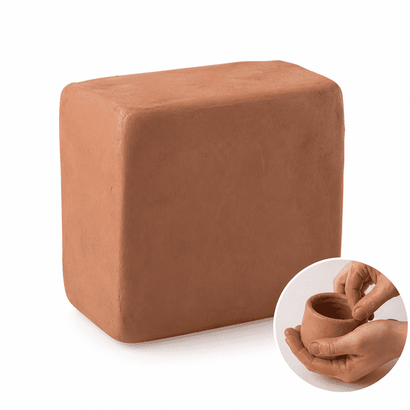 Brown Modeling Clay Air Dry Clay Self-Hardening Modeling Clay Sculpting and Modeling Clay Ideal for Beginners and Advanced Sculptors Terracotta 5lb