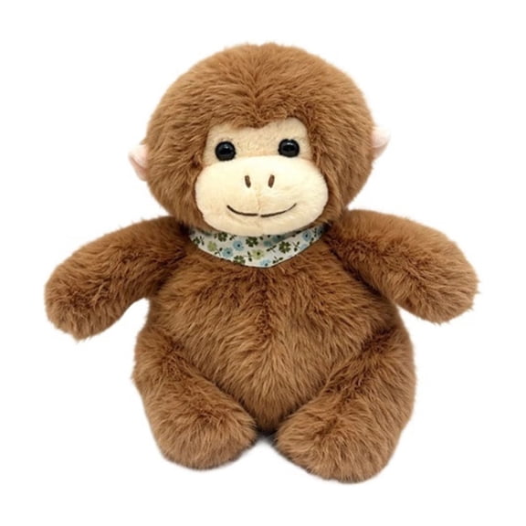 Brown Monkey Stuffed Animal Funny Plush Toy Home Decor Soft Huggable Monkey 9.45 inch