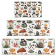 thumbnail image 1 of Brown Mushroom Bug White Pattern Kitchen Rugs Sets Of 3,Kitchen Runner Rugs Non Skid Washable,Decorative Kitchen Floor Mats for Kitchen,Sink,Laundry,17"x30"+ 17"x47" + 17"x59", 1 of 6